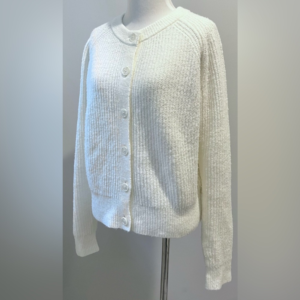 Cream Button Up Cardigan Universal Thread Large - Picture 2 of 5